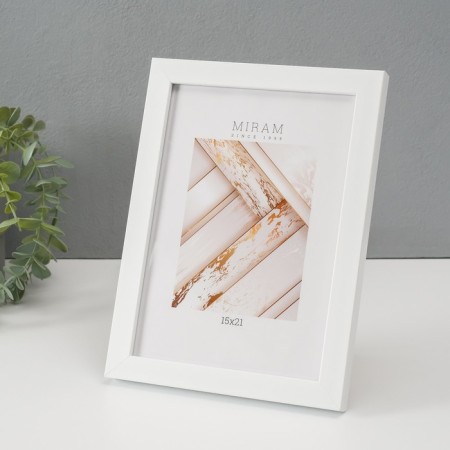 Photo frame Plastic Gallery 15x21 cm, 861 white (plastic screen)-2