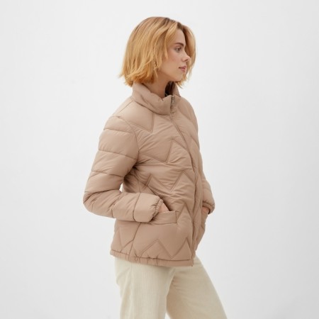 Women's jacket on lightning collorista color beige rr 48-3