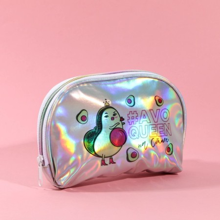 Avoqueen cosmetic bag, holographic PVC, 20 x 13 cm-2