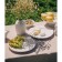 A set of ceramic sl home "Arena Blanca", d = 26.5 cm, white color
