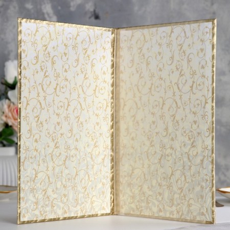 The folder for the marriage of the "wave" gold, soft, A4-1