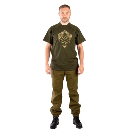 T-shirt Orion Shield, Cotton, Haki, Rr. XS-2