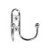 Hook furniture tundra TKD017, two -rod, chrome