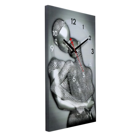 Cartine clock wall-mounted interior "sensuality", silent, 35 x 60 cm-1