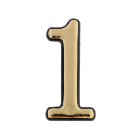 The door number "1" tundra, plastic, color is gold, 1 pc.