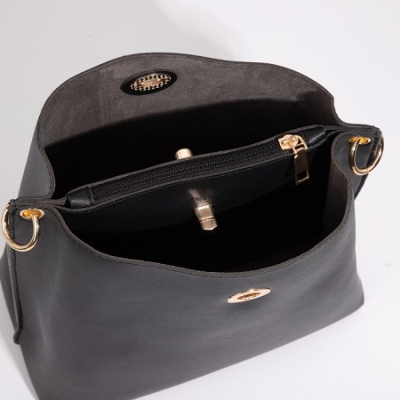 Bag Cross-Bodi on fasteners, black color-6