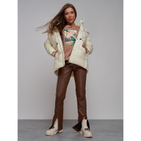 Winter jacket, size 44, beige color-15