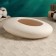 Kashpo - Bonsian "Galka" for cacti and succulents, white, 23x18x7cm