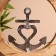 Interior souvenir in the wooden ring "Anchor" 30x8x33 cm