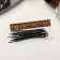 Hair hairpin "Narodnaya" 7 cm, black (set 10 pcs)