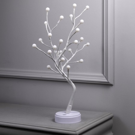 LED “Pearls” LED 45 cm, 24 LED, constant glow, AAX3 batteries (not complete), USB, glow warm white-1