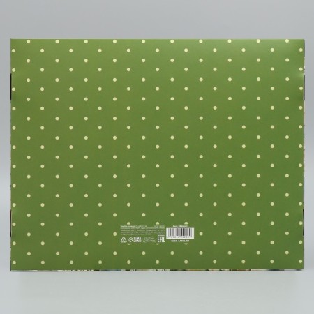 Gift folding box, packaging, “happiness and love”, 31 x 24.5 x 8 cm-4