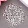 Decor for creativity plastic "Stars" silver set 30 pcs 1.2x1.2 cm
