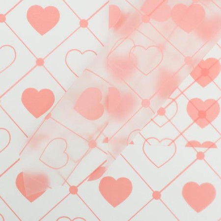 Matte film "Hearts", 58 x 58 cm