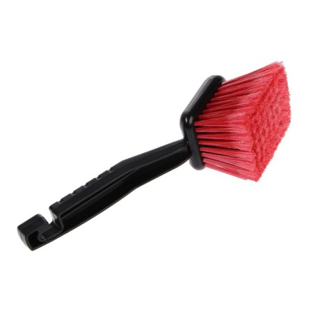 Wheel washing brush, soft pile 24 cm, red