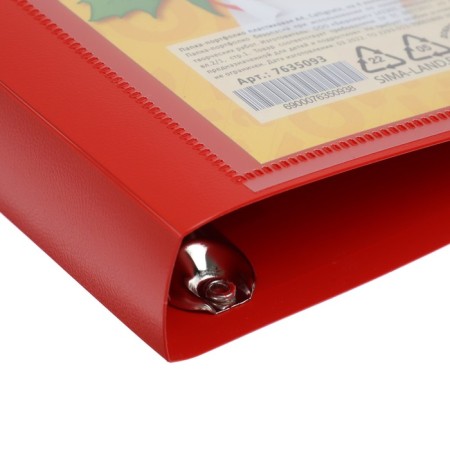 A4 Portfolio folder, calligrata "gymnasium", plastic, on 4 rings, for a student, without liners-2