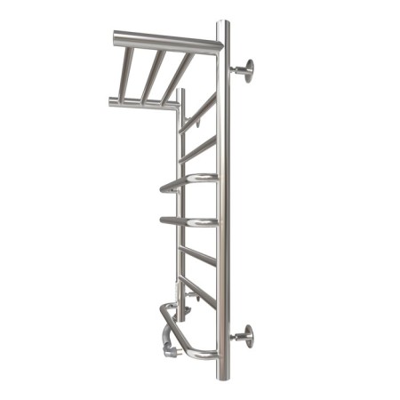 Electric towel "Sanprise" Euromix P8, 500x800 mm, with a shelf, left, chrome-3