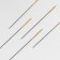 Sewing needles for tapestry No. 28, d = 0.5 mm, 3.2 cm, rounded tip, with a golden ear, 25 pcs, n-359