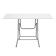 Folding Riviera table, 1200x600x750, white/gray