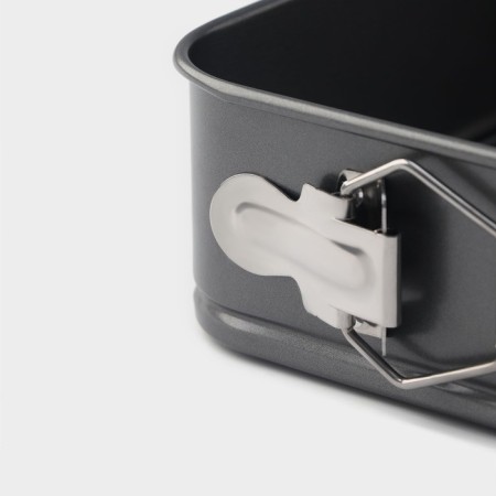 The form for baking the share "Elin. Square ", 20 × 6.5 cm, removable bottom, anti -stick coating, black color-2