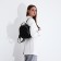 Backpack - female bag Richet, artificial leather, black color