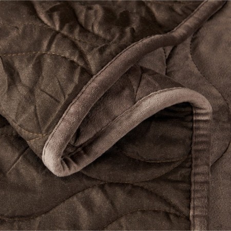 Sofi de Marko “Nobilis” bedspread, size 240x260 cm, chocolate color-1