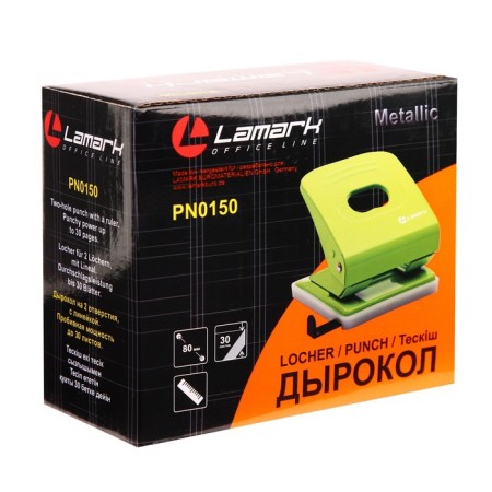 A hole with a ruler of 30 sheets, Lamark Metallic, black-1