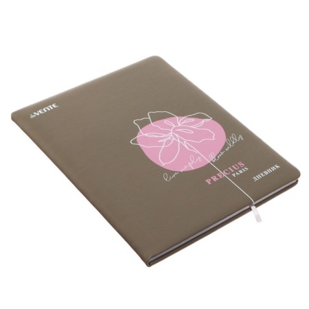 Universal diary for grade 1-11 Flower, hard cover, artificial leather, foam rubber, silkography, liesse, 80 g/m2-1