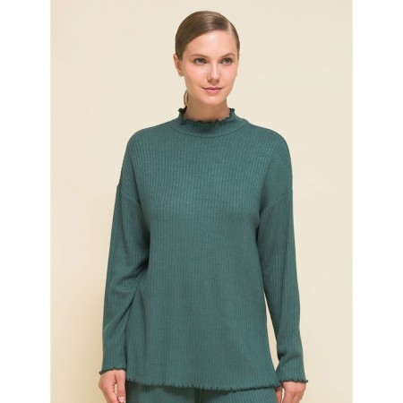 Women's longing, size 48, green color-1