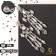 Hanging earrings with rhinestones "Dolce Vita" shine, white-golden color in silver