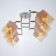 Camelia chandelier 6he27 40W white-gold 70x47x27 cm Bayerlux