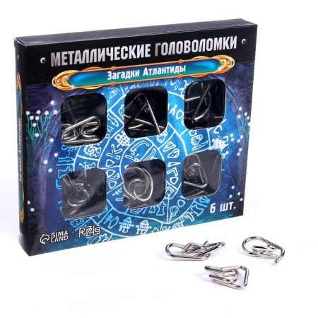 Metal puzzle "Riddles of Atlantis", set of 6 pcs.-5