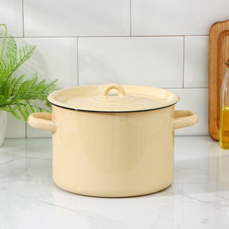 Pan without a decolle, 4.5 l, d = 20 cm, h = 14.5 cm, metal lid, induction, color mix-1