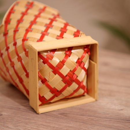 Vaska wicker, from bamboo 9x9x14 cm-4