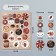 Decor for creativity cardboard "Chips and buttons. Brown" 24 pcs 13x16.5 cm