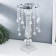 Acrylic Cloth for 1 candle "Crystal drops" silver 44x20x20 cm