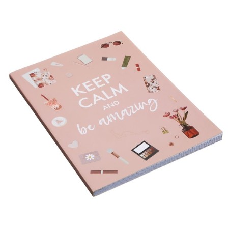 The diary of an a5 80 sheet, a soft cover Keep Calm and Be Amazing-2