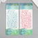Sticking plastic rhinestones "Half -dumplings of different sizes" MIX 9.2x15.5 cm