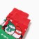 Children's socks with plush followed, the color is red, size 16-18