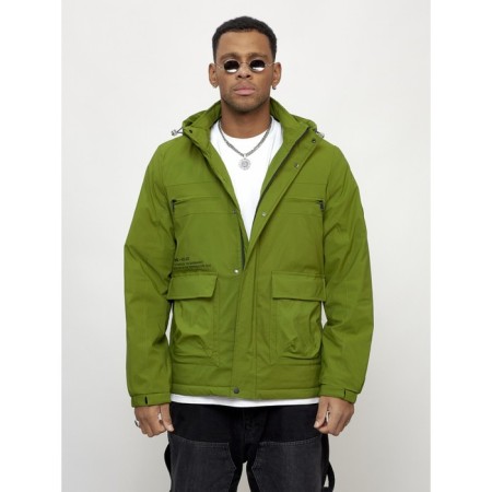 Sports male jacket, size 48, green color-5