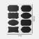 Cretaceous price tags "pattern" self -adhesive, black color, set of 5 × 3.5 cm sheets