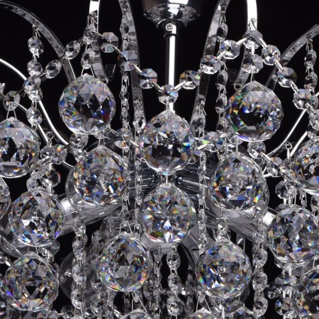 Chaler "Pearls" 6x60W E14 Chrome-8