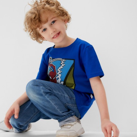Children's T-shirt "Spidey" Spider-Man, height 122-128, blue-4