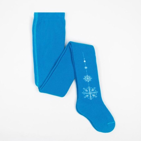 Pantyhose baby terry, turquoise color, height 104-110 cm