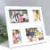 Multi -chamber plastic in 4 photos (2/10x15 cm, 2/5x7 cm), col. White (plastic screen)