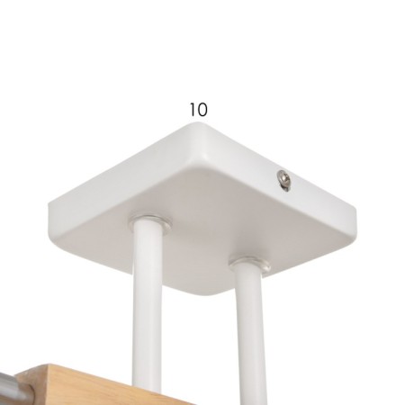 Closure Ceiling Tuscan 2HE27 40W white, tree-5