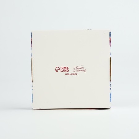 Box for Makarun with low sides "March 8", 11 x 11 x 3 cm-4