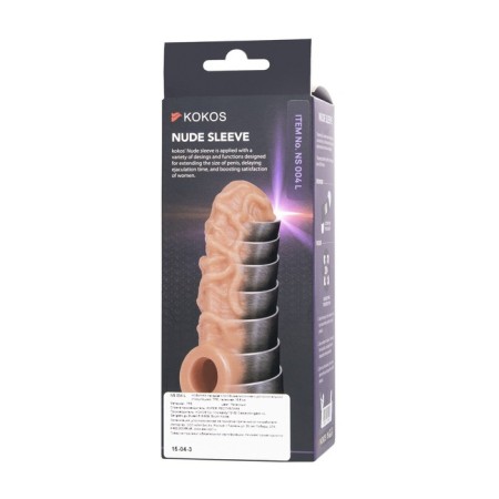 Kokos nozzle is realistic with additional stimulation, TPE, bodily, 15.6 cm, l-9