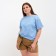 Women's T-shirt Minaku Regular Fit: Blue color, rr 52