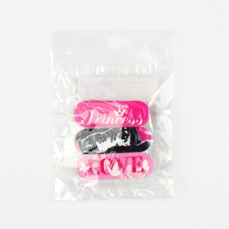 Hair hairpin "Pink mix", 4.5 x 1.5 cm-9